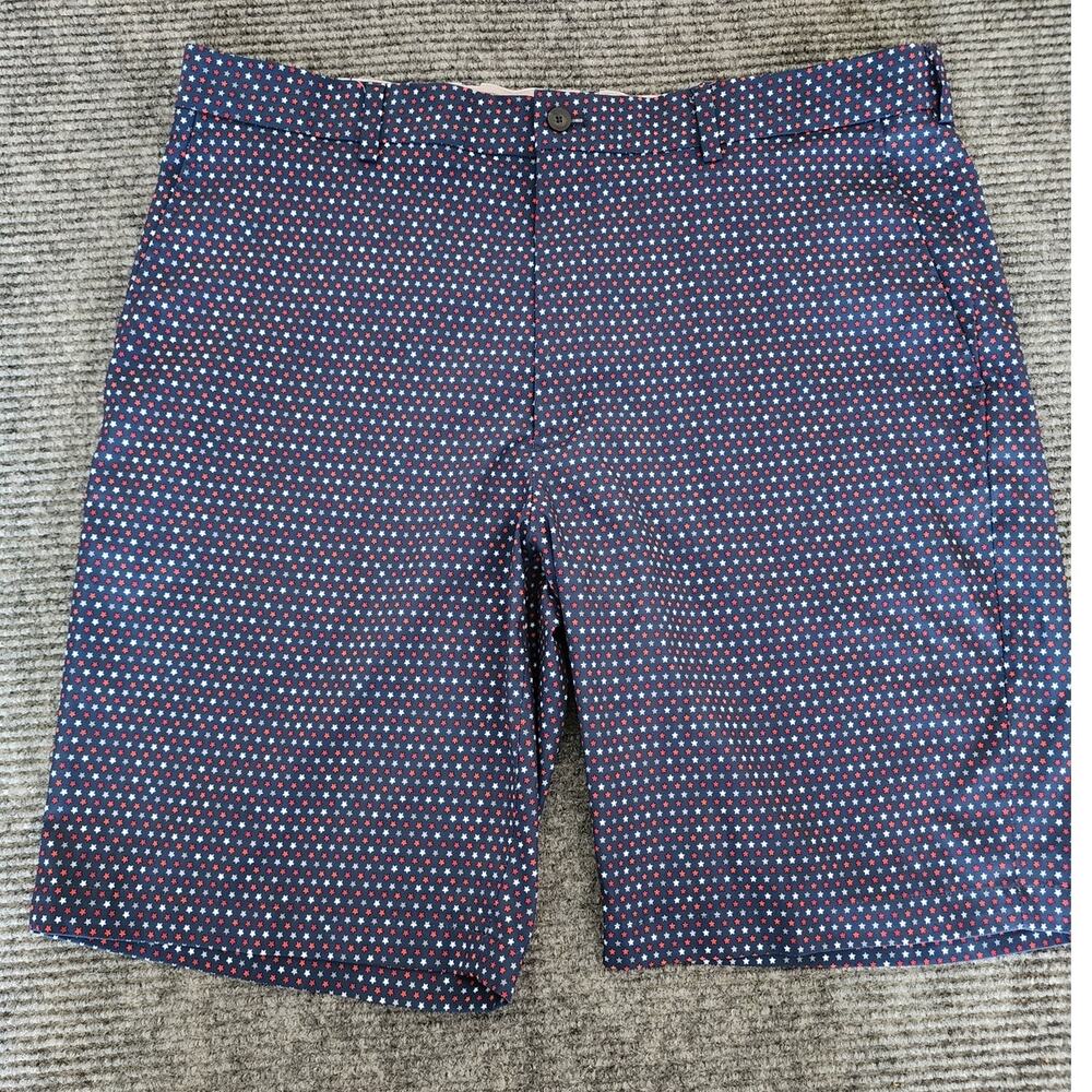 Walter Hagen 11 Majors Mens Size 40 Navy Golf Shorts Stars Partiotic